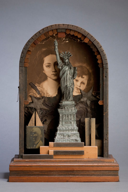 Immigrants, 2009, Assemblage, 10 x 14 x 4.5"