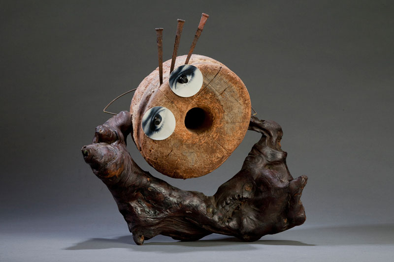 Scream, 2003, Assemblage, 14 x 12 x 8"